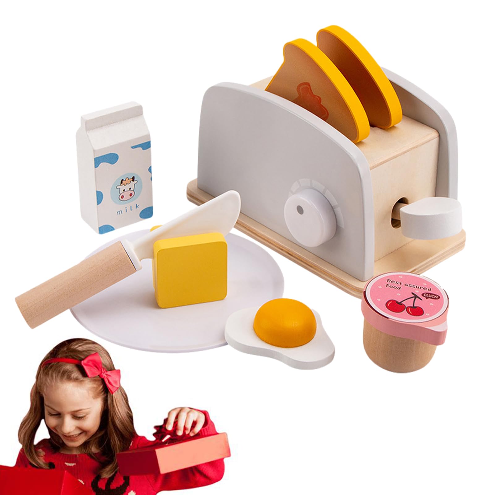 フェルトままごと トースターセット 受注制作】フェルトままごと トースターセット おもちゃ・人形